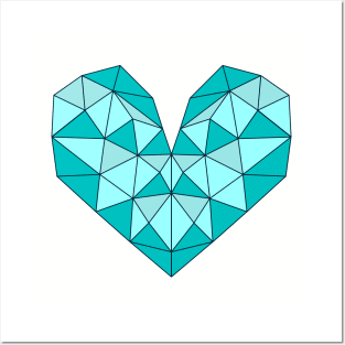 Crystal heart. Posters and Art